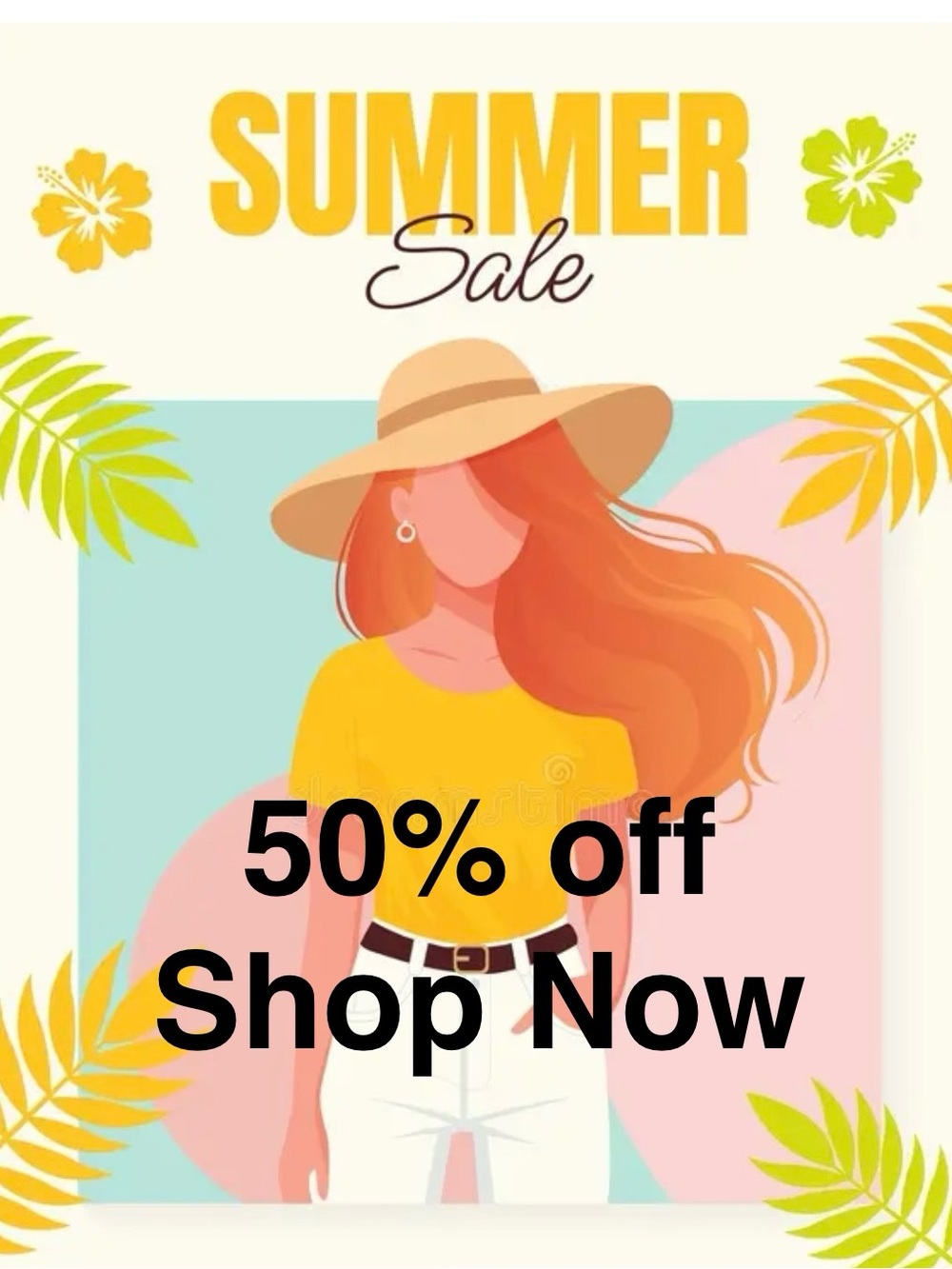 "SUMMER SALE" Graphic Print